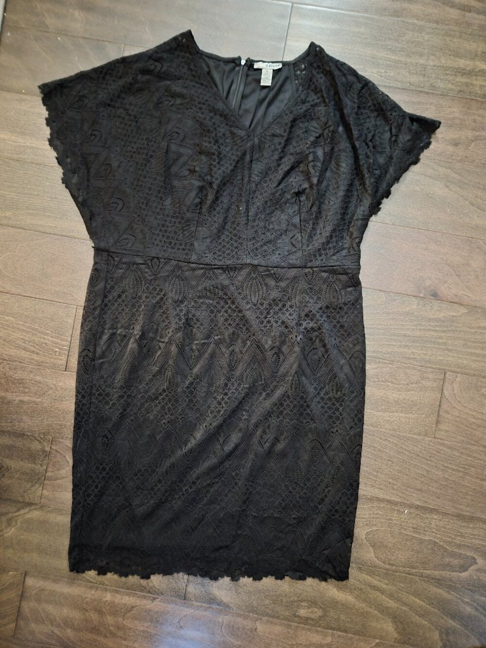 Elegant lace black dress